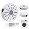 GledeYeTec Aluminum Alloy CCTV Camera Junction Box, Universal Dome Camera Mounting Adapter Compatible with Duahua IP Camera Arlo Solar Panel Outdoor/Indoor Electrical Box (Round Hole Dome Mount)
