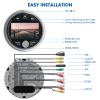 Bluetooth Marine Gauge Radio Receiver - Waterproof Boat Stereo - Digital Multimedia MP5 Player USB AM FM Tuner 4 x 50 Watts Audio System for ATV UTV view 4