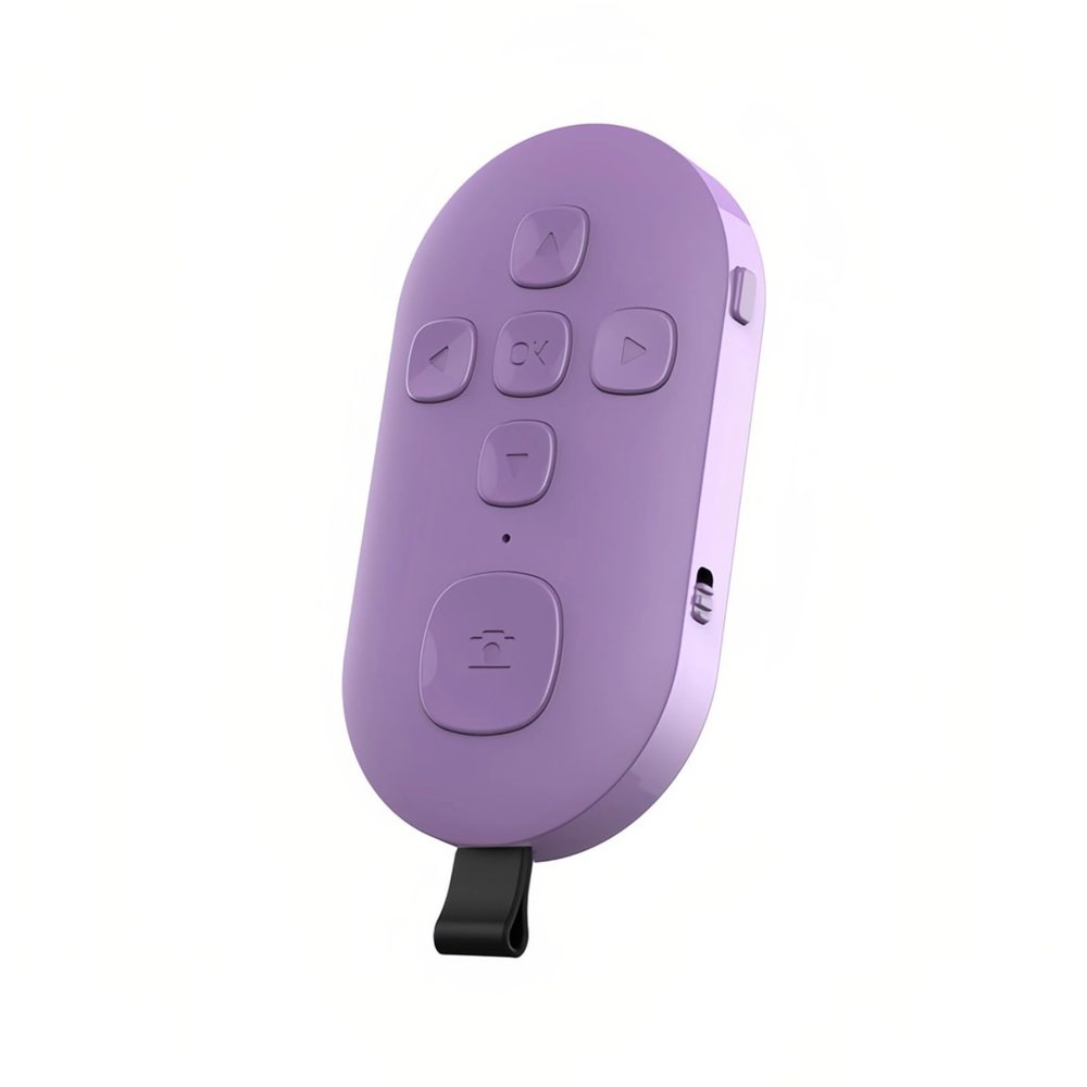 Yoidesu Bluetooth Remote Control Page Turner, Scrolling Ring Clicker for Camera Video Recording Shutter Selfie, Rechargeable Finger Remote for Smartphone Tablets