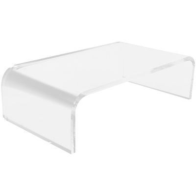 SEWACC Acrylic Monitor Riser Stand Clear Computer Monitor for Ergonomic Viewing Reduces Neck and Back Strain for Home Office Use