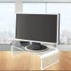 SEWACC Acrylic Monitor Riser Stand Clear Computer Monitor for Ergonomic Viewing Reduces Neck and Back Strain for Home Office Use view 2