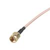 Futheda SMA Male to Fakra C Male Vehicle Antenna Adapter Cable RG316 Low Loss Coaxial Pigtail Cable 15cm/6 inch for Truck SUV Car Stereo Head Unit Navigation Receiver System Tracker Modem view 2