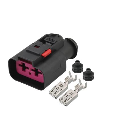 VAIGAI Yige Store 1/5/10/20/50 Sets 2 Pin High Current Black 9.5 Series Connector Car Waterproof Female Wiring Plug DJ7026Y-9.5-21 with End Plug (Color : 2p Female, Size : 50 Sets)