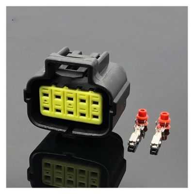 VAIGAI Yige Store 5 Sets AMP Tyco 10 Pin Way Automotive Waterproof Injector Wire Connector Plug 174655-2 174656-7 DJ71016Y-1.8-21 (Color : 10 pins of Connector, Size : 50 Sets)