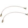 Futheda 2pcs SMA Female Bulkhead Mount to SMA Male Right Angle Antenna Extension Cable RG316 Coaxial Cable 30cm/12 inch Compatible with 4G LTE Router USB Adapter RTL SDR Receiver IoT Gateway view 1