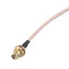 Futheda 2pcs SMA Female Bulkhead Mount to SMA Male Right Angle Antenna Extension Cable RG316 Coaxial Cable 30cm/12 inch Compatible with 4G LTE Router USB Adapter RTL SDR Receiver IoT Gateway view 2