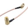Futheda 2pcs SMA Female Bulkhead Mount to SMA Male Right Angle Antenna Extension Cable RG316 Coaxial Cable 30cm/12 inch Compatible with 4G LTE Router USB Adapter RTL SDR Receiver IoT Gateway view 3