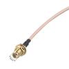 Futheda 2pcs SMA Female Bulkhead Mount to SMA Male Right Angle Antenna Extension Cable RG316 Coaxial Cable 30cm/12 inch Compatible with 4G LTE Router USB Adapter RTL SDR Receiver IoT Gateway view 4