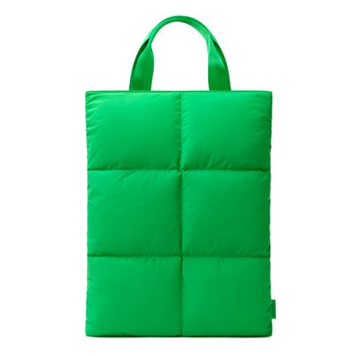 Comfyable Puffy Laptop Sleeve 15 16 Inch, Quilted Puffer Laptop Carrying Case with Handle, Pillow Case Compatible for MacBook Air 15" M4 2025 & MacBook Pro 16" 2024, Puff Cover, Green