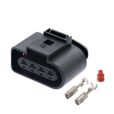 VAIGAI Yige Store 1-50 Sets 4 Pin Automotive Waterproof Connector Wire Harness Plug 8K0973724 Fit Compatible A4 A6 (Color : 4p Female, Size : 1 Set)