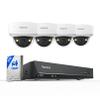 Reolink 12MP 8CH PoE Security Camera System with IK10 Vandalproof, 4pcs Dome PoE Cams Outdoor, Spotlights Color Night Vision, Built-in 2TB HDD, Smart AI Detection, Two-Way Talk, RLK8-1200V4 view 1