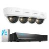 Reolink 5MP 8CH Home Security Camera System, 4pcs 5MP IK10 Vandalproof PoE Cams Wired Outdoor, 130 Ultra Wide Angle, Color Night Vision, Smart AI Detection, 2-Way Talk, 8CH NVR 2TB HDD, RLK8-500V4 view 1
