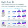 Kensington SD4880P USB-C 4k Quad Monitor Docking Station, 6 x USB-A & 4 x USB-C, 2Gbps Ethernet, 100W PD, Audio Jack, 2xDisplayPort, 2xHDMI, SD Card Reader, for Windows Laptops (K34113NA) view 3