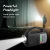 Audiocrazy AM FM NOAA Weather Radio,Portable Emergency Radio with Flashlight, Bluetooth 5.0, USB, AUX in Powered by Built-in Rechargeable Battery or 4 AA Battery for Home Indoor Black view 4