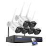 ANNKE 5MP Wireless Camera System, 10 Channel 5MP Wireless NVR with 6Pcs 5MP Weatherproof IP Cameras, Compatible with Alexa, 100ft Night Vision, Smart Motion Alerts, 2TB HDD view 1