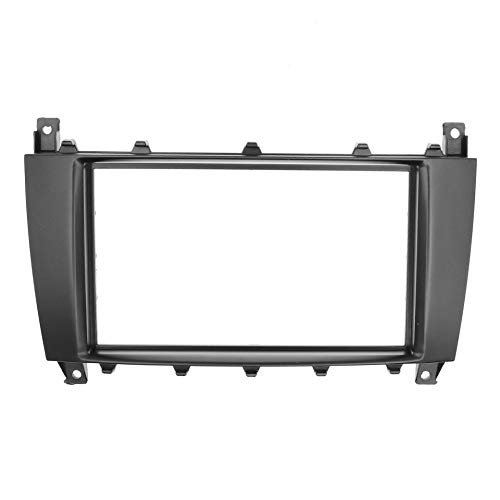 ALPGEN 2Din Car Radio Fascia Stereo Panel Refitting Frame Bezel Trim Kit/Fit for Mercedes/Fit for Benz C-klasse W203 CLC CL203 CLK-klasse G-klasse, YAN-240126