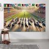 15X10ft Horse Racing Photography Backdrop, Riders Horse Race Photo Background Decoration Portrait Photo Studio Props view 3