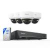REOLINK 4K Security Camera System, 4pcs 4K UHD IK10 Vandalproof PoE Surveillance Cams Outdoor, 8CH NVR 2TB HDD, Color Night Vision, Smart Detection, 2-Way Talk, IP67 Weatherproof, RLK8-800V4