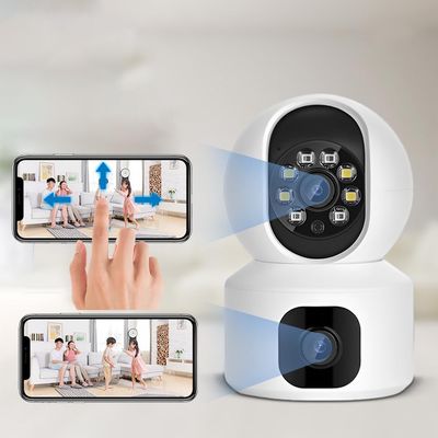 DirectNine Basics Dual Vision HD Camera Two-Way Audio WiFi Home Security Camera Great for Baby Monitor/Pet Camera