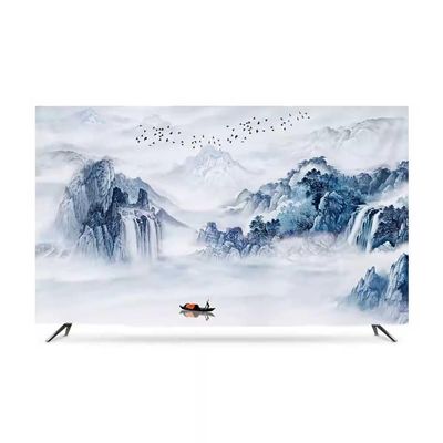 ABANO 32-86in Water and Sky High Elasticity TV Dust Cover, Indoor TV Set Cover Monitor Dust Cover Anti-Static Flat Screen Protector Universal Cover