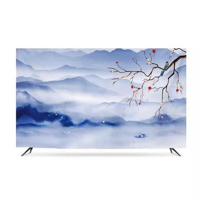 32-86in Water and Sky High Elasticity TV Dust Cover, Indoor TV Set Cover Monitor Dust Cover Anti-static Flat Screen Protector Universal Cover