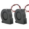 Canvia 1pc 3D Printer Parts 5015 Blower Fan 12V 24V 0.1A Turbo Cooling Fan 5cm 50x50x15mm 5015 Black Plastic Fans for Extruder (Size : 1PC 5015 24v) view 1