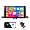 10.1-inch Android 12 Double Din Car Stereo for Toyota Highlander 2014-2019 IPS Touchscreen Screen Car Radio with Carplay & Android Auto Support Backup Camera GPS FM Navi BT SWC view 1