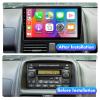 9-inch Android 12 Double Din Car Stereo for Honda CR-V 2002-2006 IPS Touchscreen Screen Car Radio with Carplay & Android Auto Support Backup Camera GPS FM Navi BT SWC view 3