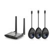 TIMBOOTECH USB C & HDMI Transmitter x3 and Receiver 4K- 5.8G Wireless USB C Transmitter Receiver Transmission Stable Video, Plug & Play, Support HDMI & VGA Dual Screens,165FT/50M, Black view 1