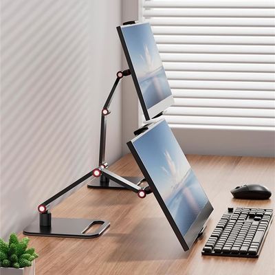 AiFeelife Portable Monitor Holder for 12-17.3 Inch Screen Desk Holder Metal Stand 16 Inch Universal Expandable Display Base 12.9inch Tablet Stand Adjustable Portable Monitor Desktop Clamp