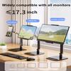 AiFeelife Portable Monitor Holder for 12-17.3 Inch Screen Desk Holder Metal Stand 16 Inch Universal Expandable Display Base 12.9inch Tablet Stand Adjustable Portable Monitor Desktop Clamp view 4