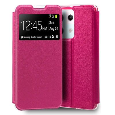 Cool Flip Cover Case for Xiaomi Redmi Note 13 Pro 5G Smooth Pink