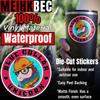 (3PCS) Blue Collar Unicorn Sticker Hard Hat Sticker Funny Rainbow Unicorn Die-Cut Waterproof Vinyl Sticker for Water Bottle Tumbler Phone Case Laptop Cars Helmet Decal Gifts for Dad Worker (3 inches) view 3