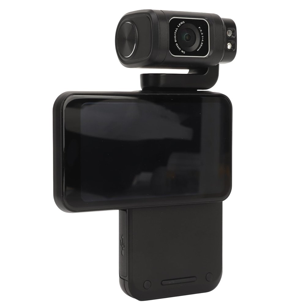 5K Camera, 3.5 Inch Touchscreen, Long Battery Life, Compact and Portable with and Infrared Nightfor Daily Life, Video Clips, and Travel Moments