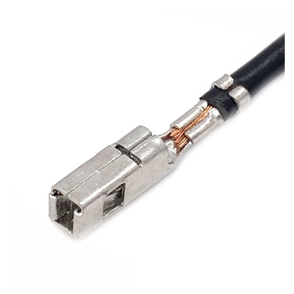 2.8MM Car ECU Brass Crimp Terminal Wire G342 FCI Series Big Pins Compatible with Connector with 18AWG Cable 211PC249S8005 211 PC249S8005 (Color : Female, Size : 20 Pcs)