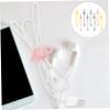 OSALADI 16pcs Silicone Cable Ties Flexible Cable Organizer for Efficient Cord Management Power Cords and Chargers and Tidy view 3