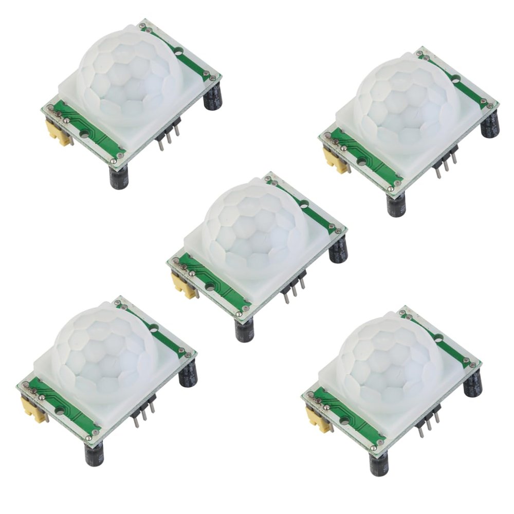 Anneome 5pcs Human Sensor Module Sensitivity Dc Low Power Consumption Pyroelectric Detection for Indoor Lighting Control and Automation