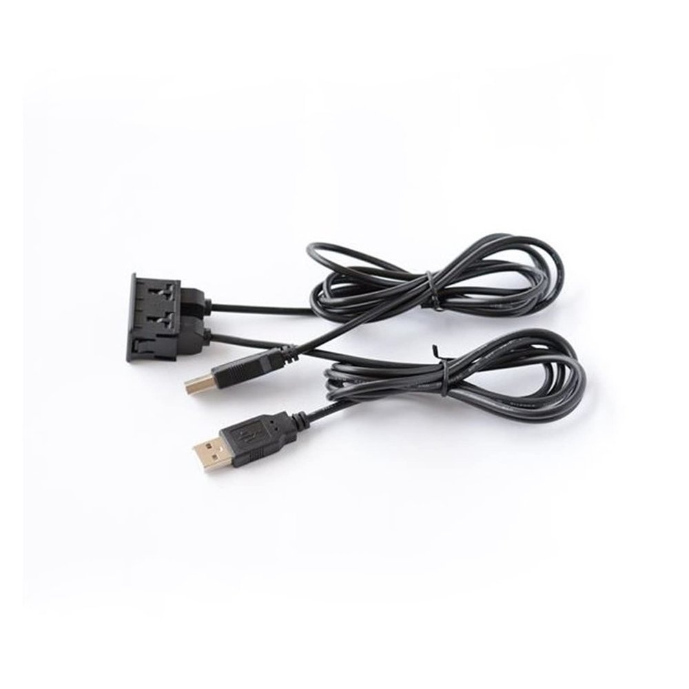 150CM Car Dual U Adapter Auto Extension U Charging Audio Adapter