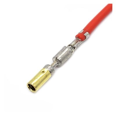 2.8mm Car Crimp Terminal Block Cylindrical Insert Spring Auto Wire Elcetric Connector Loose with Cable DJ224-2.8A (Color : Female, Size : 50 Pcs)
