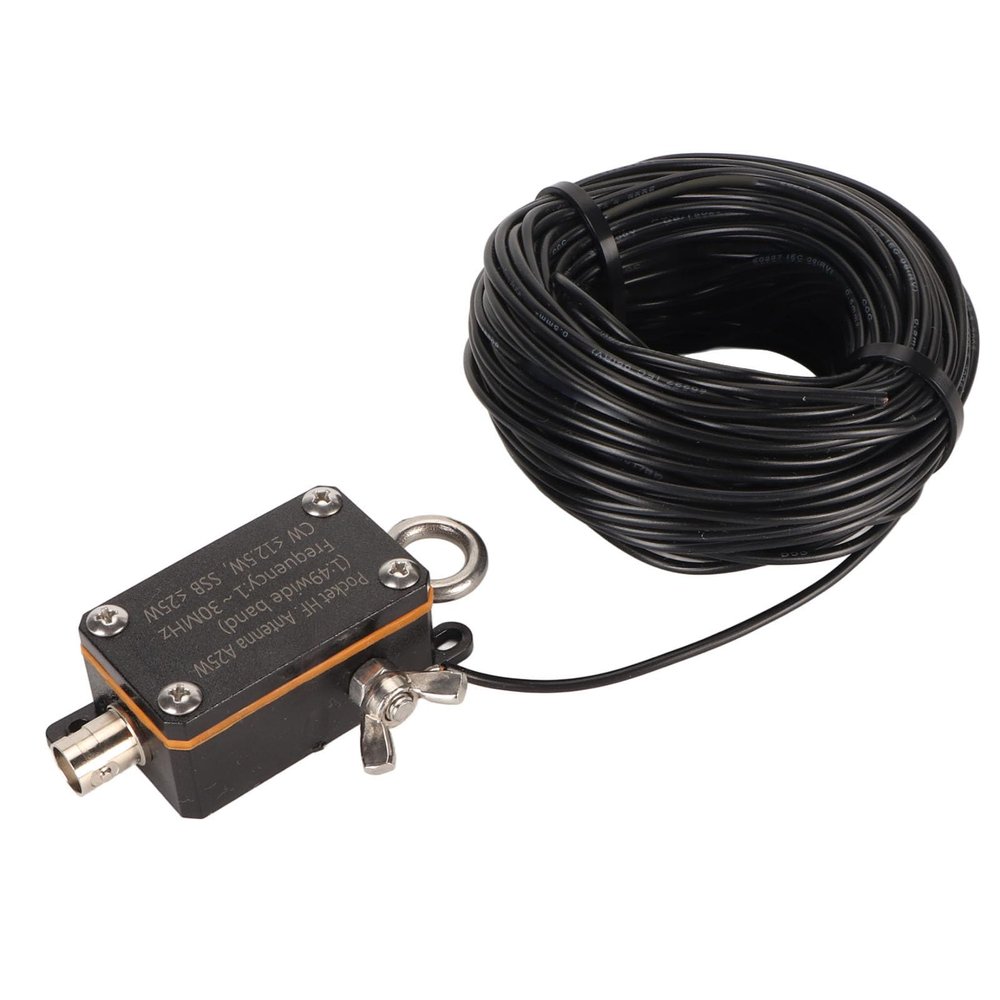 Sanpyl 1:49 Balun HF Shortwave Antenna, 130Mhz FE8 CW SSB End Fed Half Wave Antenna, PVC End Fed Radio Antenna, for Outdoor, Sanpyl6uyasx8r0g