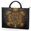 Abstract Turtle Pattern Laptop Sleeve Case for Women Men 13 13.3 14 inch Laptop Bag Durable Travel Computer Carrying Bag with Handle Accessories Bags view 3