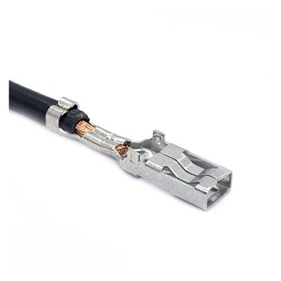 3.5mm Auto Brass Tinned Pins Crimp Terminals Compatible with Female Electronic Connector Splice G118 H62 with 18AWG Cable 170286-1 (Color : Female, Size : 50 Pcs)