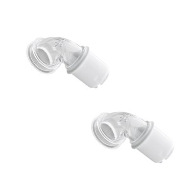 DirectNine Basics Dream-wear Elbow with Swivel Replacement (2 pack), Clear
