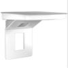 Sanus Made for Google Small Device Outlet Shelf in White & Fog Grey - Holds Small Electronics Up to 8lbs w/Built-in Cord Storage - Includes Both Standard & Decora Outlet Faceplates - Easy DIY Install view 1