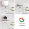 Sanus Made for Google Small Device Outlet Shelf in White & Fog Grey - Holds Small Electronics Up to 8lbs w/Built-in Cord Storage - Includes Both Standard & Decora Outlet Faceplates - Easy DIY Install view 4