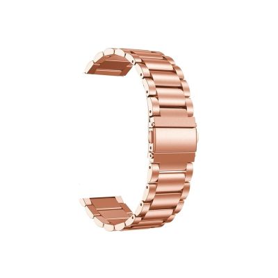22mm Watchband Fit for Garmin Vivoactive 4 / Venu 2 Watch Bracelet Stainless Steel Band Fit for Forerunner 265 255 745 Metal Strap (Color : Rosegold, Size : 22mm)