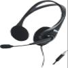 Williams AV MIC 145 Dual Headset Microphone, Black; TRRS 3.5mm Plug; for use with DLT 400 Transceiver Only; Electret Condenser, Noise Cancelling Microphone; Gooseneck Boom view 1