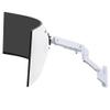 Ergotron  HX Single Ultrawide Monitor Arm with HD Pivot, VESA Wall Mount  for 1000R Curved Monitors Up to 49 Inches, 28 to 42 lbs  HD Pivot, White view 1
