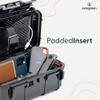 Evergreen ToughBox Tech Organizer  For Camera, Cables, Hard Drives, Compatible with GoPro etc. (Large, Rubber Boot, Clear) view 2