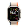 Apple Watch Ultra 2 [GPS + Cellular, 49mm] - Rugged Titanium Case with Orange/Beige Trail Loop, M/L (Renewed) view 2